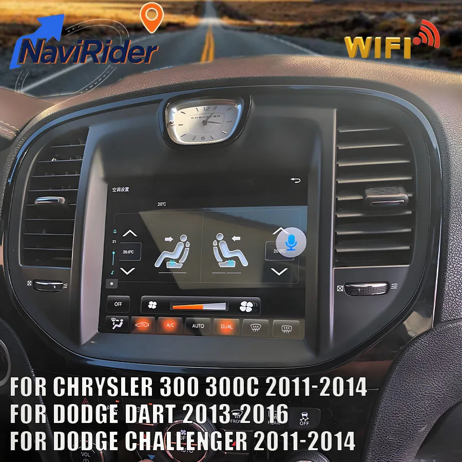 

8.4'' Android 15 For Chrysler 300 300C 2011-2014 For Challenger 2011-2014 Multimedia Wireless Carplay Video Player WiFi 4G DSP