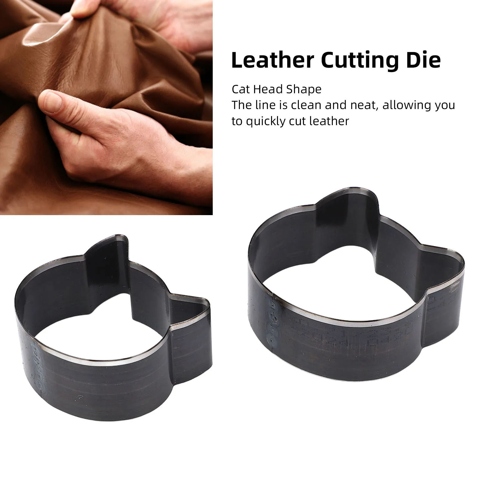 

Cat Head Shape Leather Die 57x57x23mm 50x50x23mm Alloy Steel Animal Leather Cutting Die for Craft Animal Leather Die