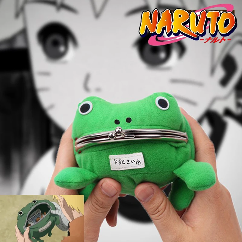 Anime Figure Naruto Wallet Frog Cute Portable Funny Coin Bag Storage Accessory Cosplay Theme Party Toys Children Gifts