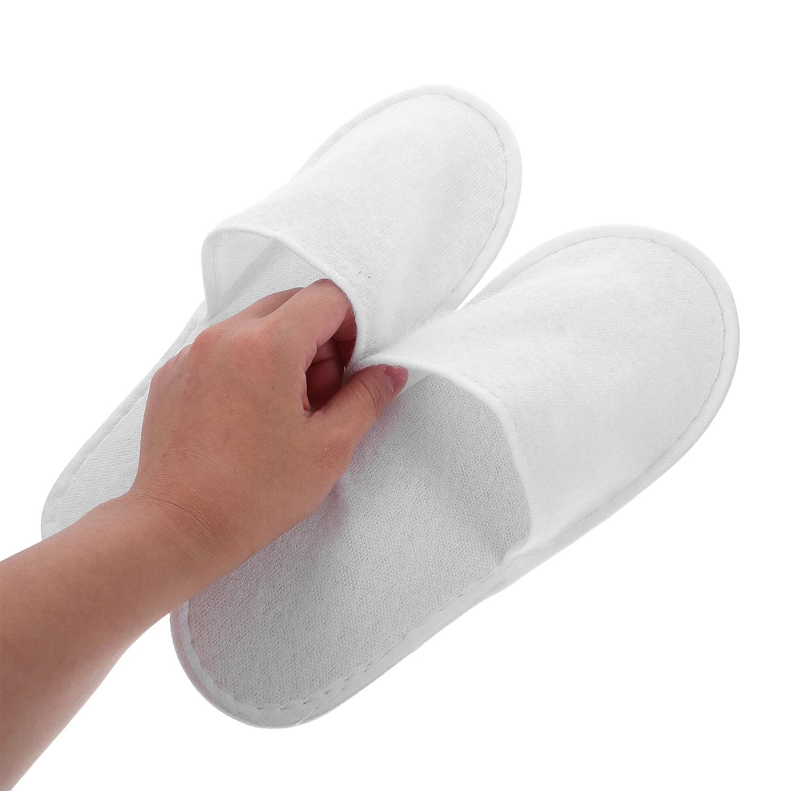 

10Pairs Disposable Slippers for Guests Soft Closed Toe Hotel Spa Travel Lightweight Non Slip Guest Disposable Slippers