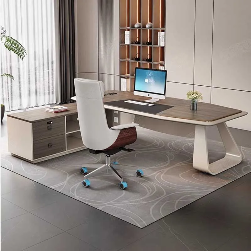 

Modern Aesthetic Computer Desks Table Office Writing Drawers Reading Computer Desks Study Shelf Mesa De Escritorio Furniture