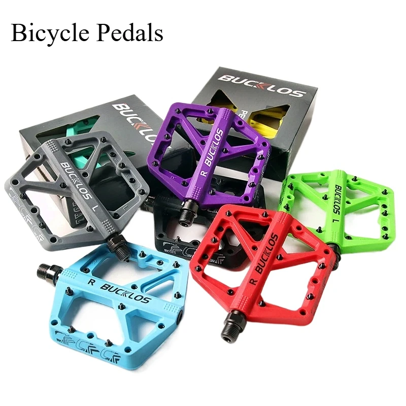 Bicycle Pedals Sealed Bearing MTB Platform Pedal for Bicycle Mountain Nylon Bike Flat Pedals 9/16'' MTB Road Bike Part