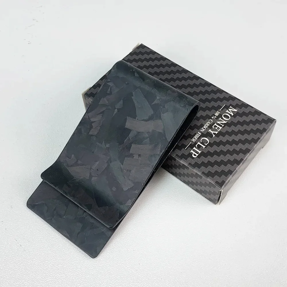 Fashion Real Carbon Fiber Card Holder Minimalist Slim Money Clip Stylish Cash Clip Unisex