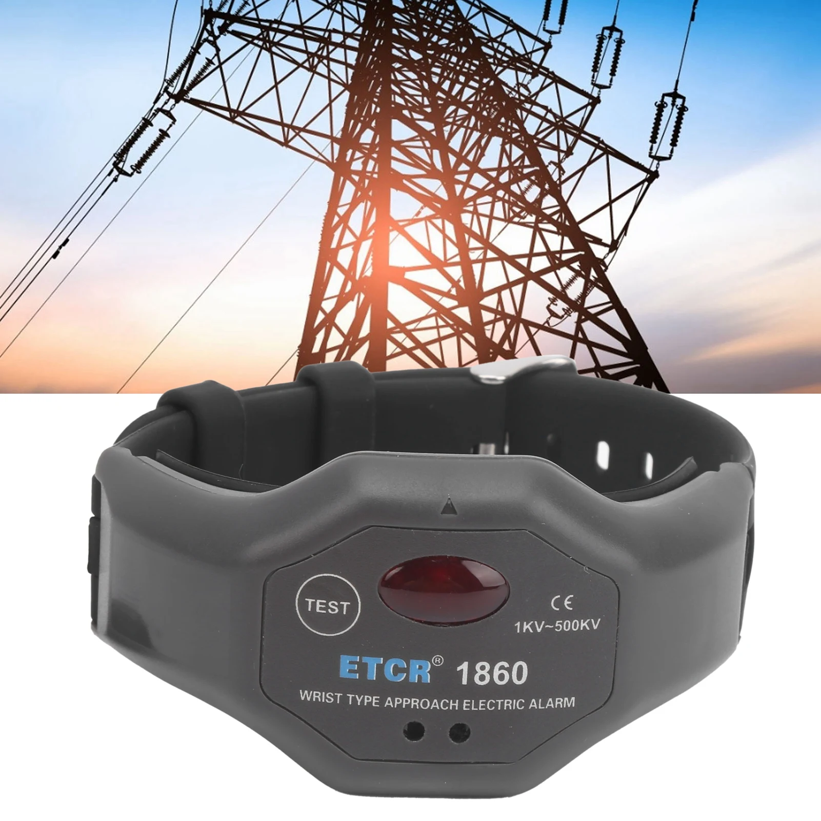 ETCR-1860 1KV-500KV High Voltage Detector Wrist-Mounted High Voltage Alarm for Power Maintenance High Voltage Detector