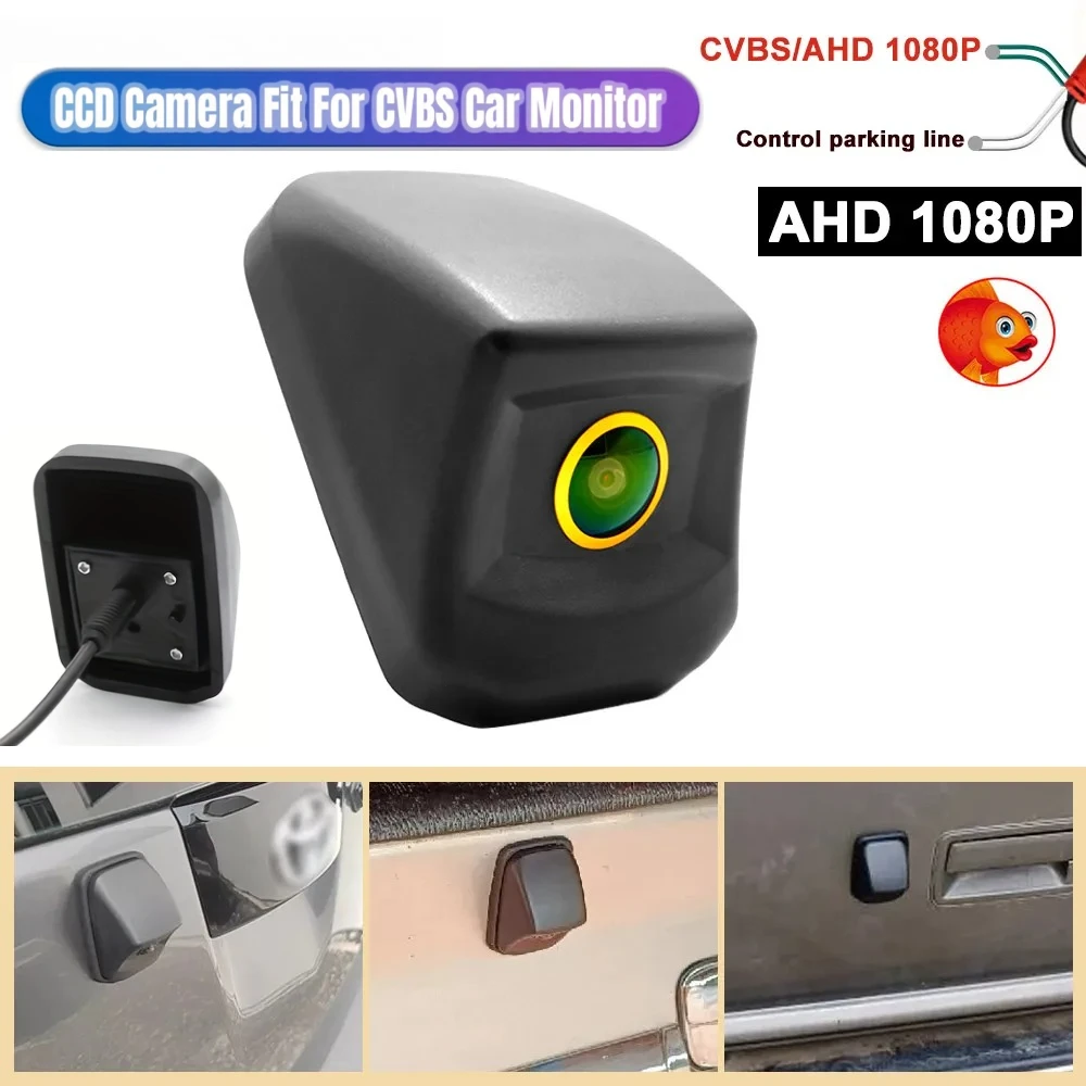 CCD AHD 1080P Rear View Upside Down Camera For Toyota Hilux Vigo Pickup 2004~2019 AN10 AN20 AN30 AN120 AN130 2.8 DC GD-6 For 4X4