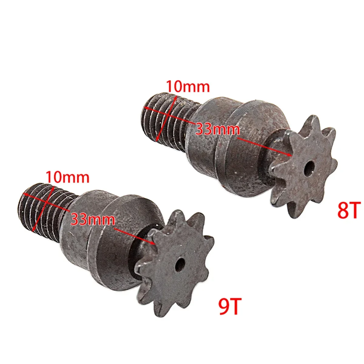 25H T8F 6/7/8 Tooth Clutch Drum Gear Box Front Pinion Chain Sprocket For 2 Stroke 47cc 49cc Pocket Bike/Mini Moto/Kids ATV Quad
