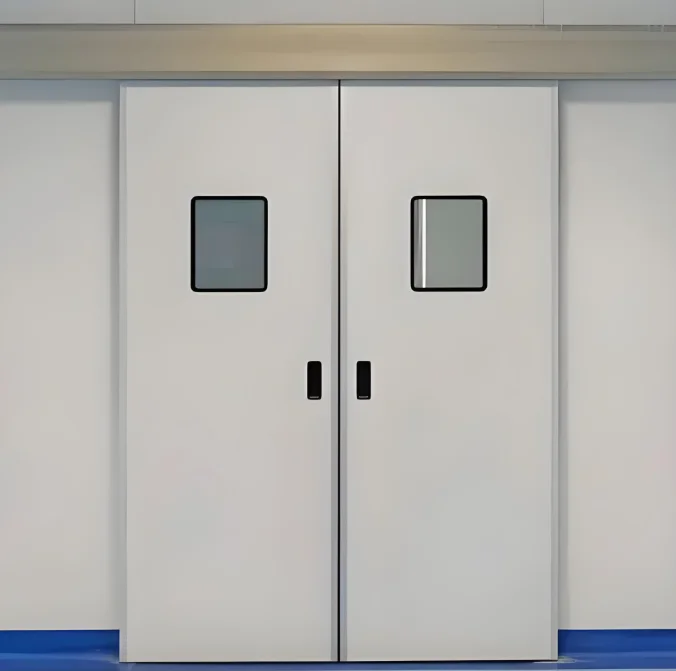 

Direct Sale From Manufacturer Modern Design Automatic Swing Door Double Operation with Steel for Hospital Interior