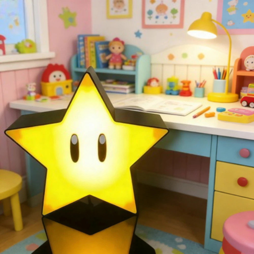 

Super Star Light Figure Led Music Night Light Sound Usb Charging Desk Lamp For Gifts Xmas Toys