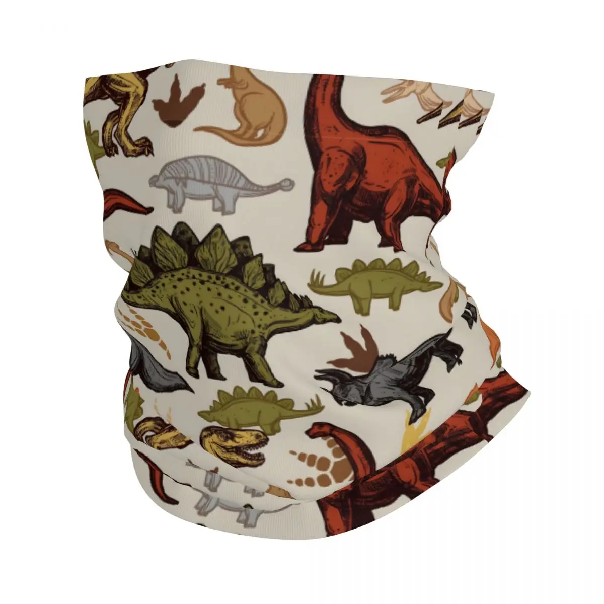 Dinosaurs Headband Neck Warmer Men Ski Running Tube Scarf Medical Nurse Face Bandana Gaiter