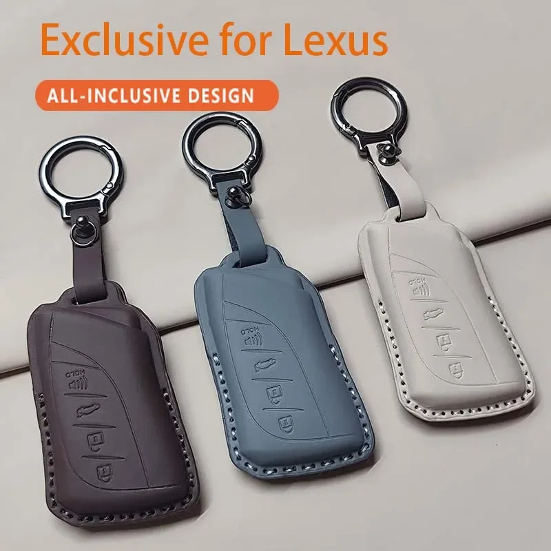 

Car Remote Key Case Cover For Lexus NX ES UX US RC LX GX IS RX 200 250h 350h LS 450h 260h 300h UX200 B3-NX RX Leather Keychain