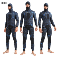 1.5mm Neoprene Wetsuit Men Spearfishing Diving Suit Camouflage Camo Hooded Free Diving Suit Scuba diving