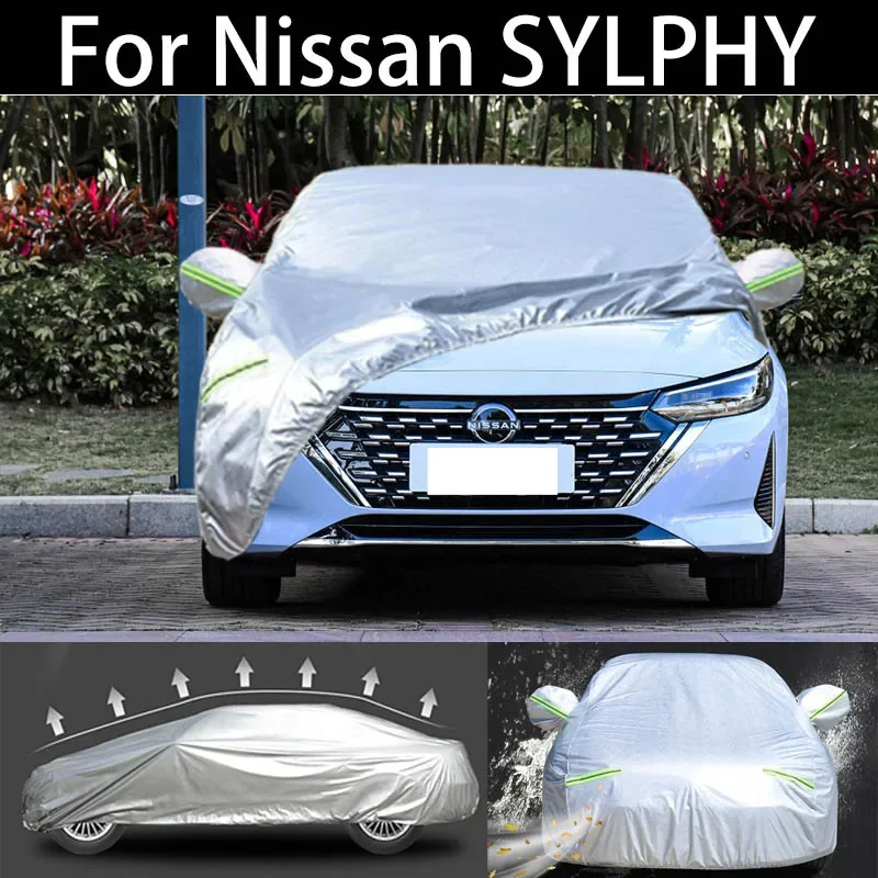 

For Nissan SYLPHY car Cover Dustproof Outdoor Indoor UV Snow Resistant Sun rain Protection waterproof hail cover for car