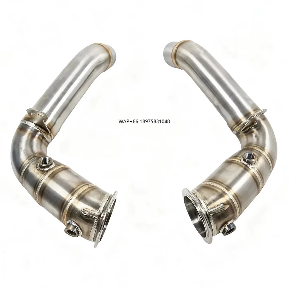

For F10 M5/M6 S63 4.4T (2011-2018) Stainless Steel Modified Straight-Through Downpipe