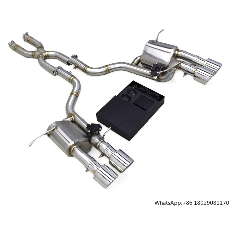 

Factory X Pipe Axle Back for Maserati Quattroporte 4.2L 2004-2011 Stainless Steel Exhaust Pipe Valvetronic Muffler Escape