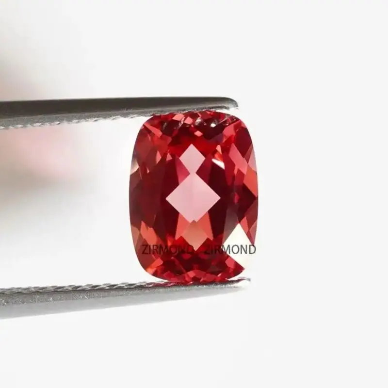 

Brilliant Sunset Hue Padparadscha Sapphire Antique Cushion Cut Sustainable Loose Gems Ideal for Cocktail Rings with AGL Report