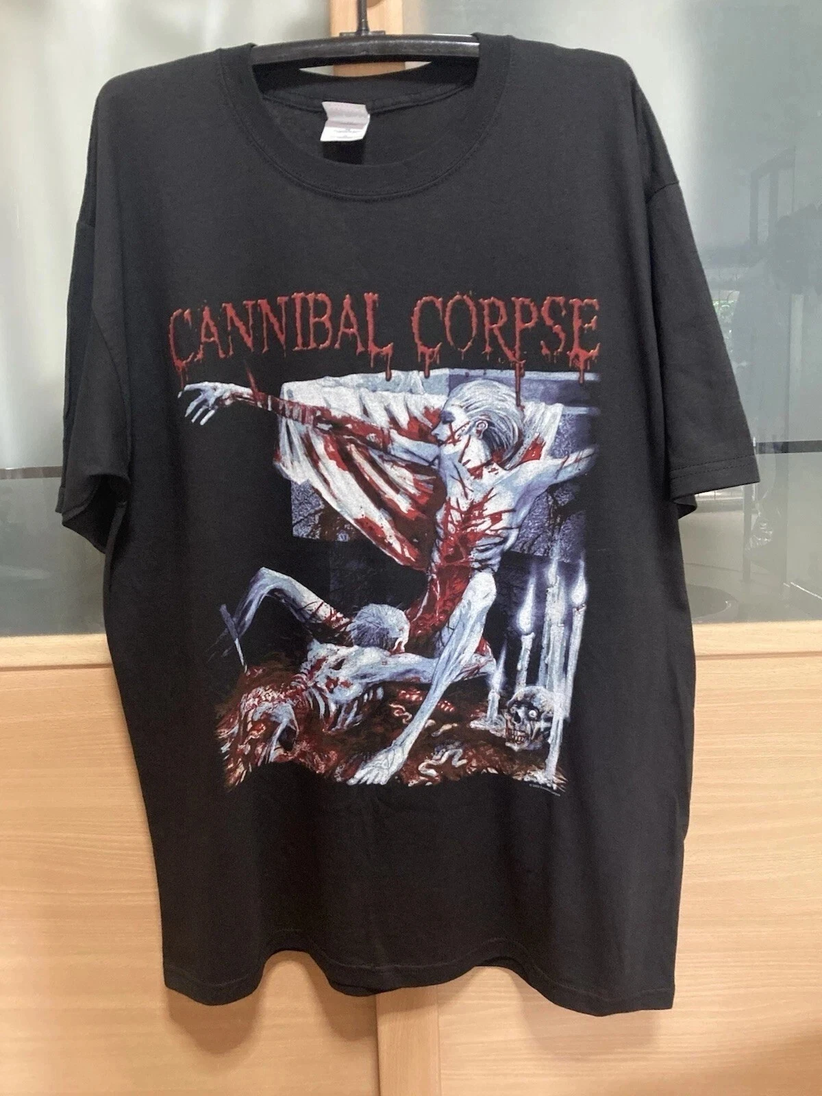 Camisa unisex negra vintage Cannibal Corpse 2002 Tomb of The Mutilated