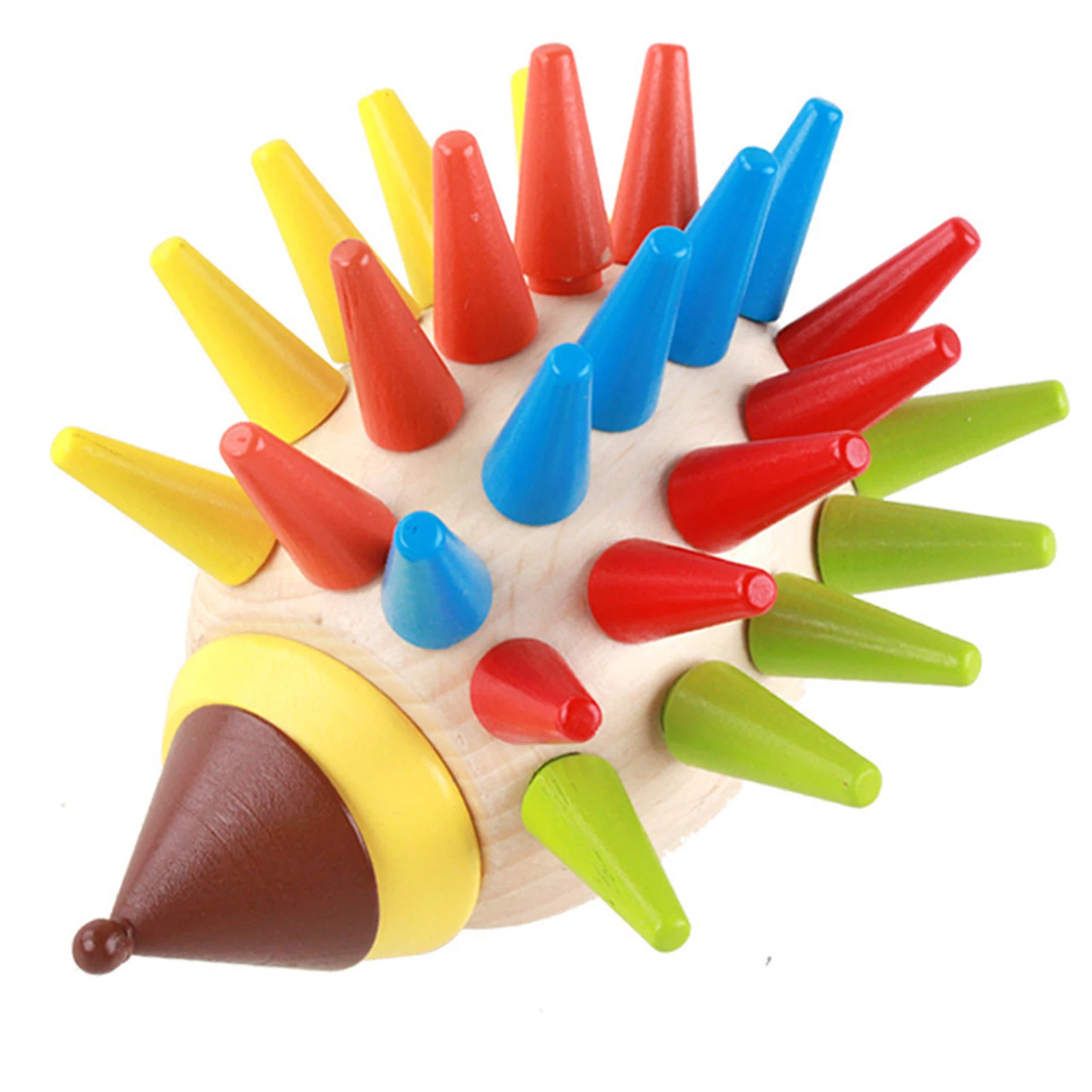 Wooden Sorting Toys Hedgehog Shape Magnetic Sorter Jigsaw Matching Game