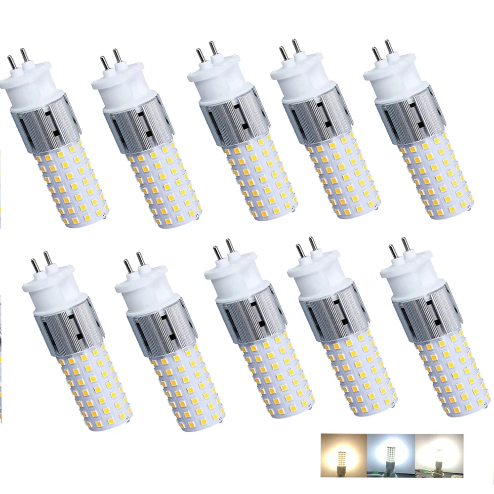 10PCS 15W 96LEDs LED Corn Light Bulb 2835 110V 3000K Decorative Cool 240V G12 220V Spotlights Halogen Home-Appliance 4500K White