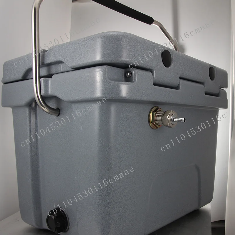 Newly designed portable plastic beer jockey box with a beer tap