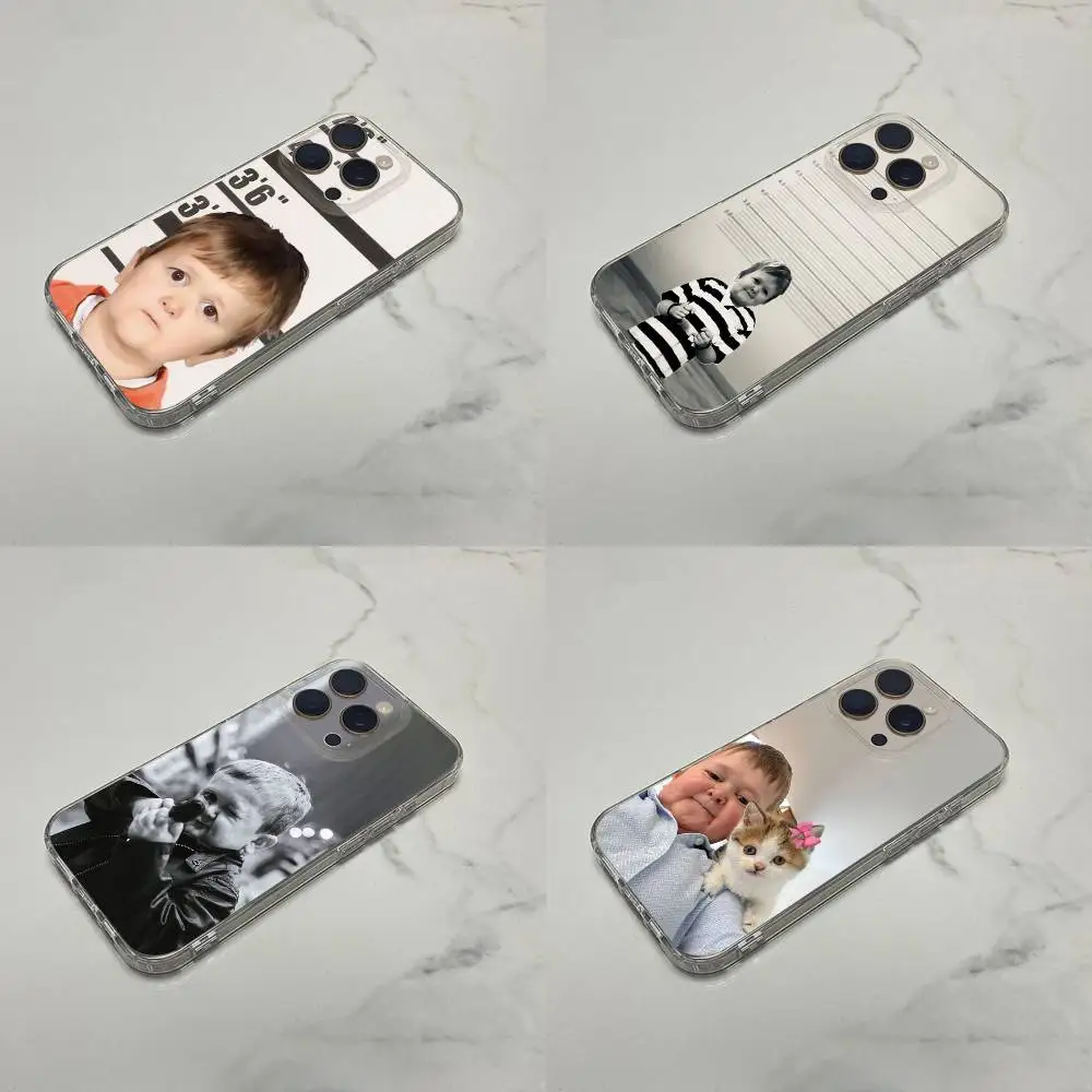 

Funny H-Hasbulla Gun Cat Phone Case For iPhone 16,15,14,13,12,11 Plus,Pro,Max,XR,XS,Plus,E,SE4,Mini Transparent Shell