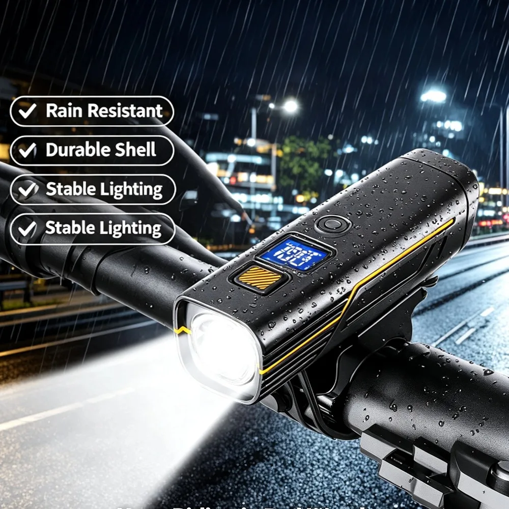 Intelligent Light Sensing Bicycle Lights Rechargeable Bike Front Light MTB Road Bike Headlight Flashlight Cycling Accessories