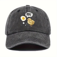 Ladies' Retro Funny Egg Brother Adjustable Baseball Hats - Humorous Lightweight Casual Outdoor Sports Hat ,Fun Sunshade Hat
