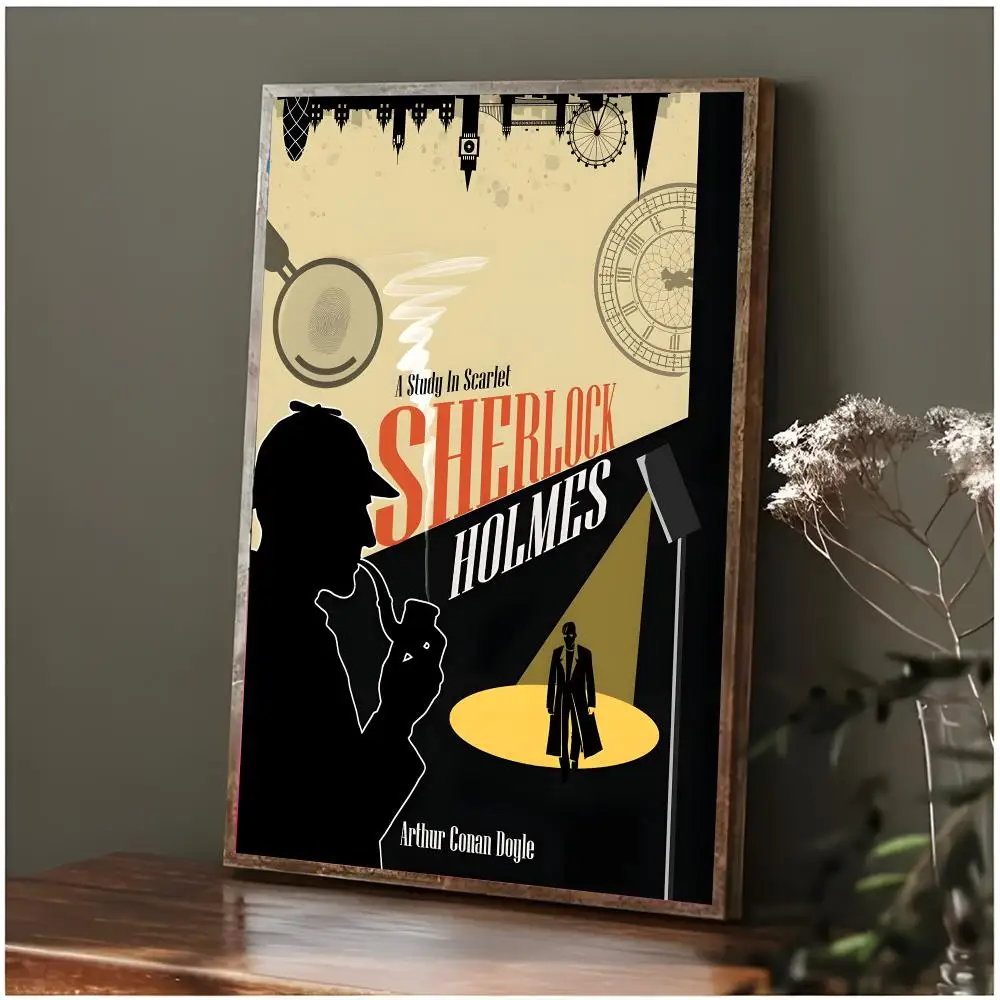 Classic Detective S-Sherlock Holmes Poster Modern Wall Art Bedroom Living Room Print Unframed