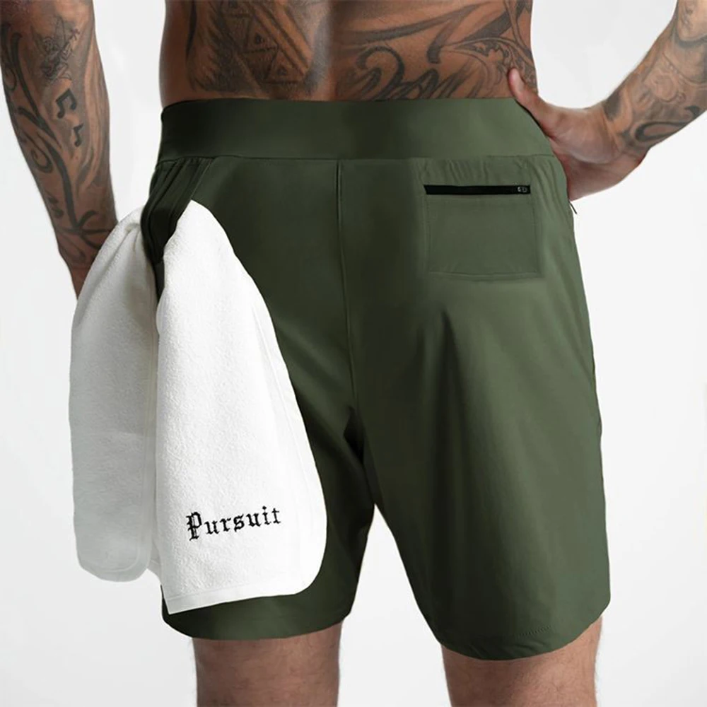 2026 Summer New Men's Wide-Leg Sports Shorts American Retro Fashion Trendy Street Loose Casual Simple Breathable Men's Bottoms