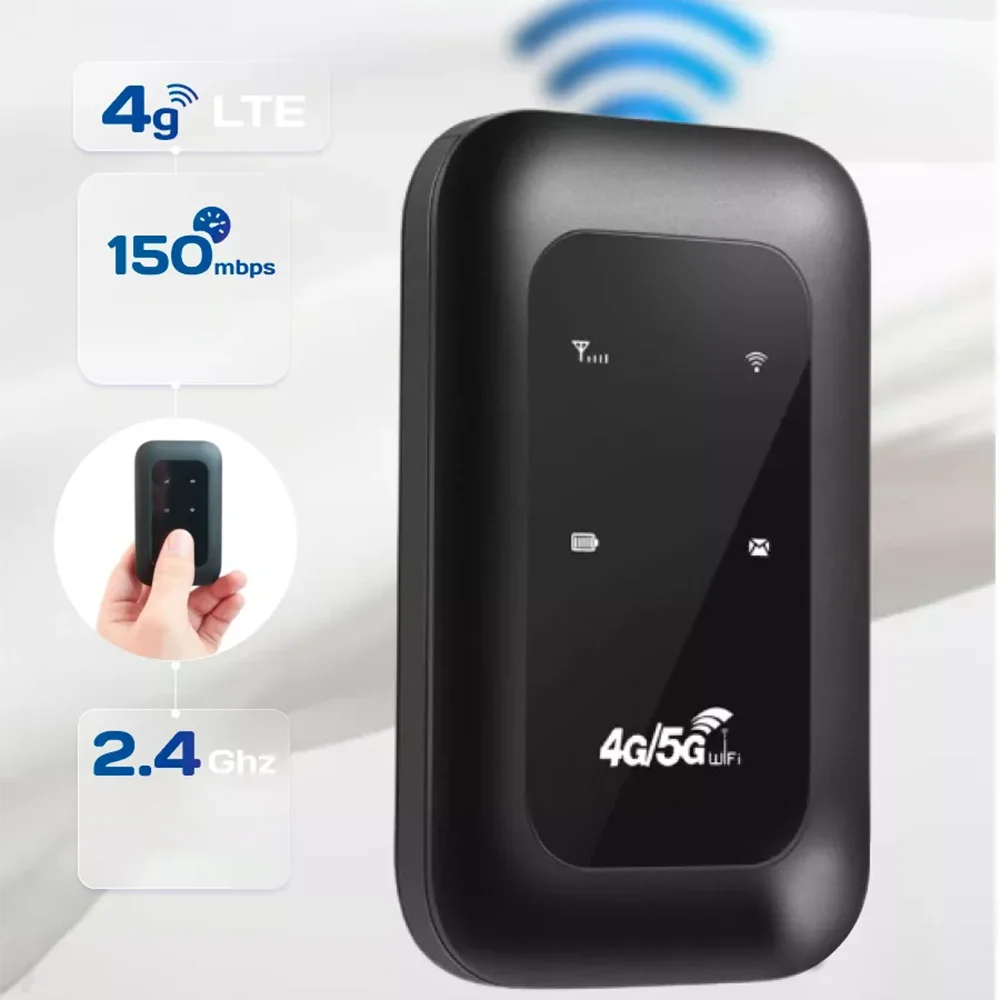 4G LTE Router 150Mbps WiFi Repeater Signal Amplifier Network Expander Mobile Hotspot Pocket Wireless Mifi Modem SIM Card Slot