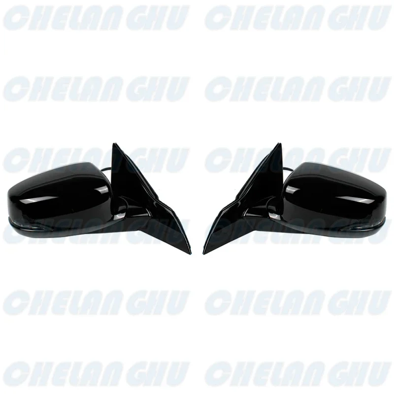 For Honda Accord 2013 2014 2015 2016 US Version 1 Pair 6 Pins Black Painted Heated Power Adjust Rearview Mirror Assembly