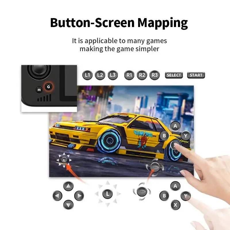 X28 5.5 Inch Touch Ips Wi Fi Online Networking  Android 11  Screen Handheld Retro Game Console Durable And Long-Lasting Gift