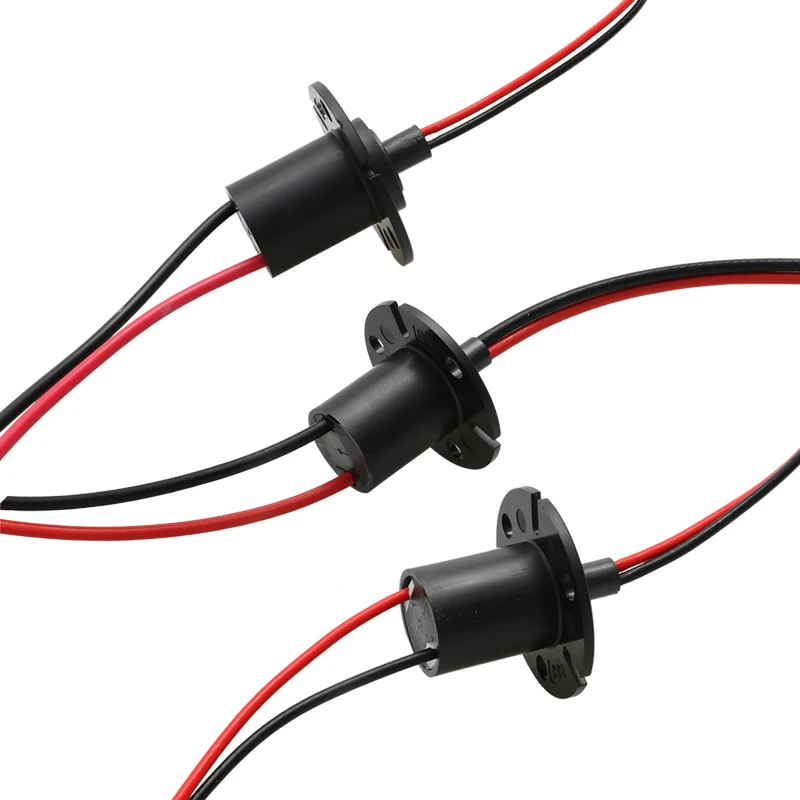 1PCS 10A 20A 30A Large Current Unlimited Rotary Joint Connector Dia 22mm 2CH Conductive Slip Ring High Power Collector Ring