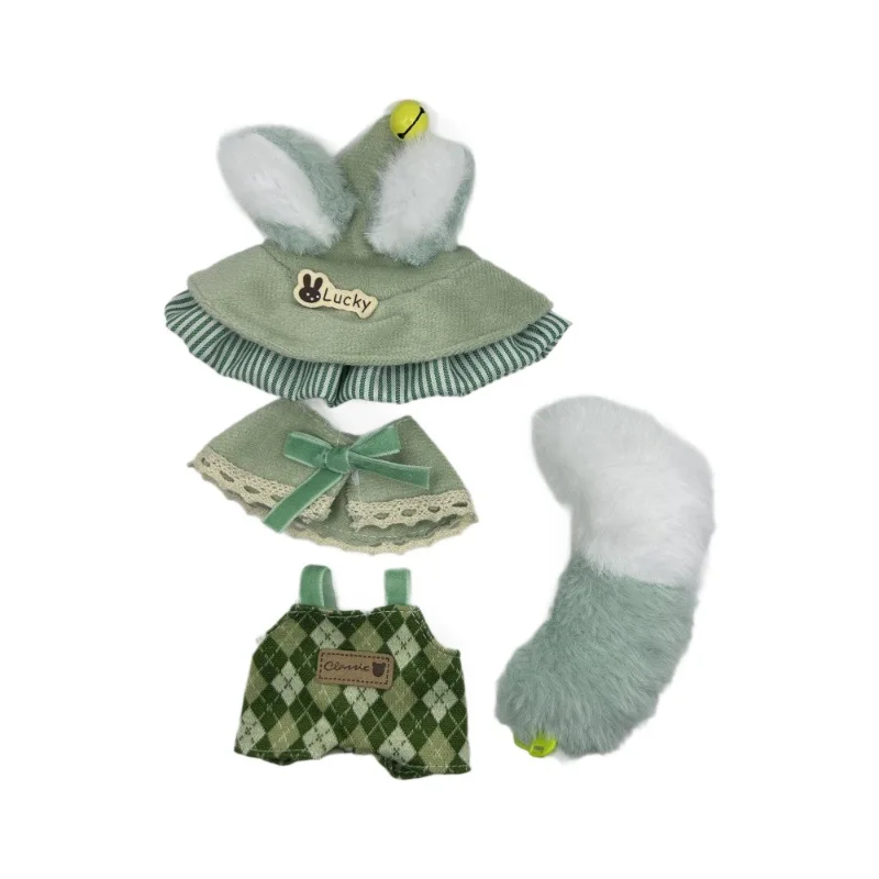 Vestiti per bambole in stile elfo 17 cm Set di vestiti per bambole Labubu Accessori di abbigliamento per outfit Labubu per il 1°-3°