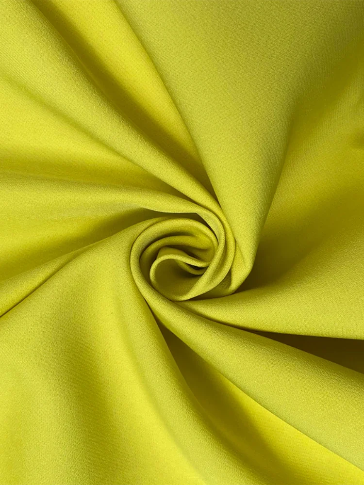 فساتين الصيف أزياء المرأة الأصفر فستان طويل Bodycon أنيقة اثنين كيب نمط الصلبة اللون سبليت المشتركة وهمية الرقبة سستة عارضة