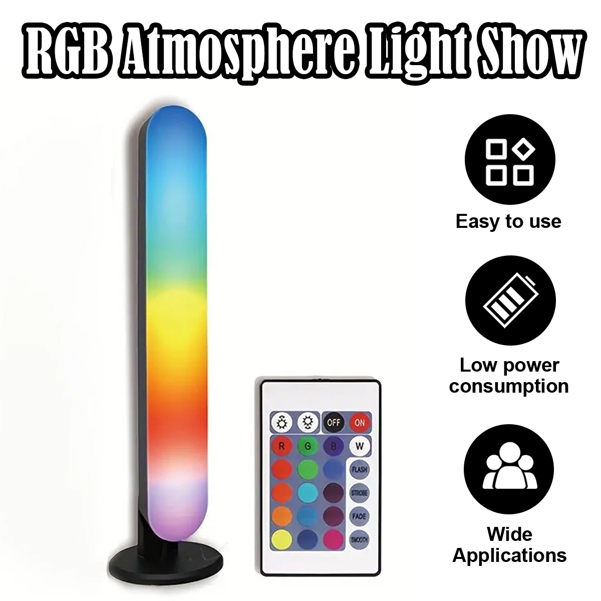 Smart Led Strip Lights Con Control Remoto Con-Remote 2pcs Rgb Light Sync Con-música Decoración Lámpara de escritorio Atmósfera Decoración del hogar