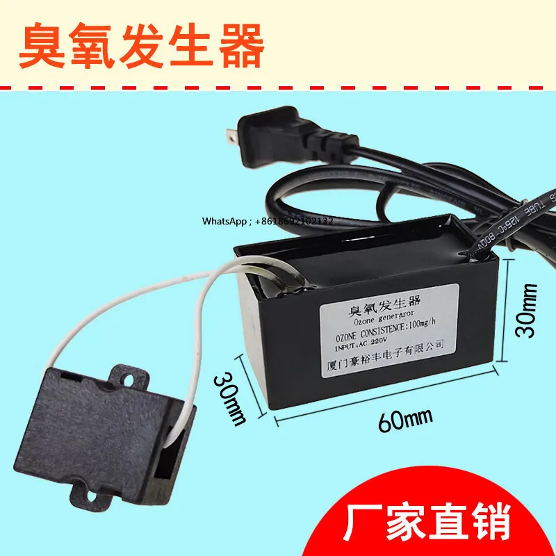 Indoor Household 220V Small 100mg Ozone Air Disinfection Ozone Generator Deodorizer Sterilization Clothing