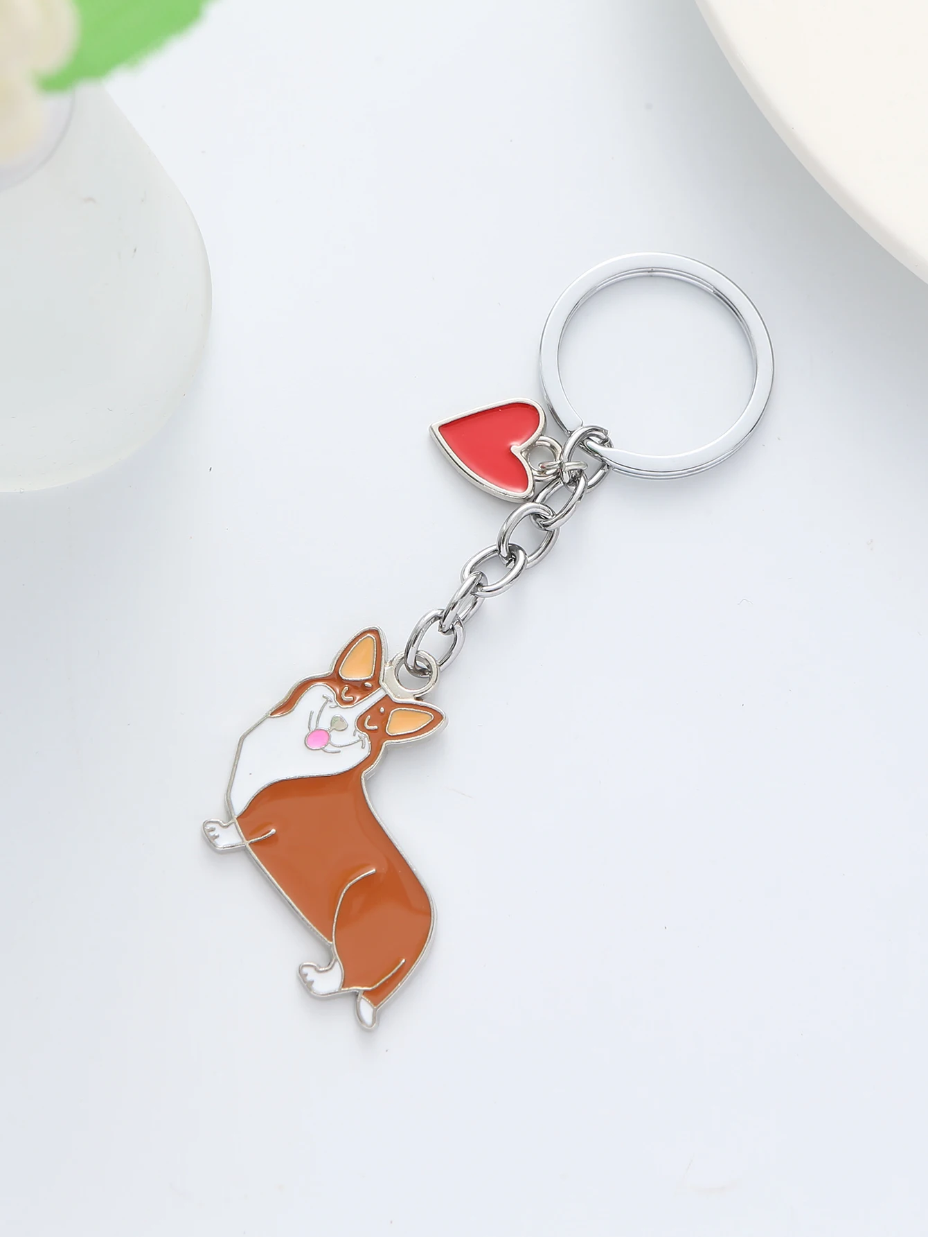 NEW Cute Corgi And Sausage Dog Key Chain For Women Handbag Pendant Keychain Key Ring Man Car Key Holder Charm Jewelry GIFTS