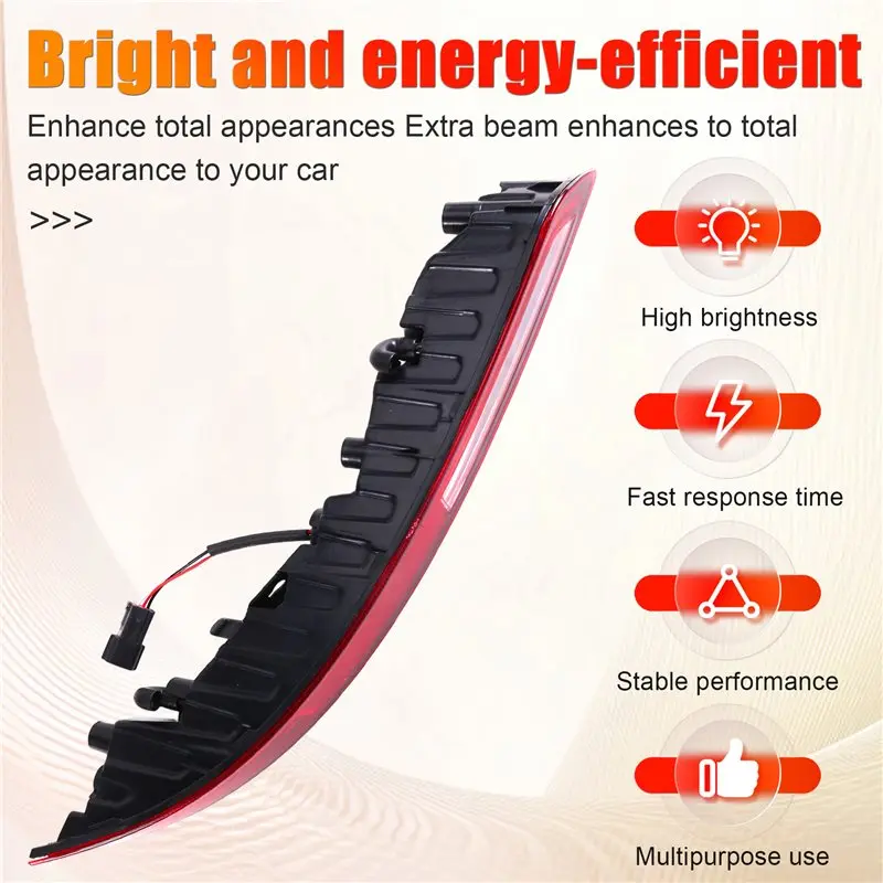 Stop Brake Light LED Car Rear Bumper Reflector Fog Lamp For Geely Atlas Pro Azkarra Boyue