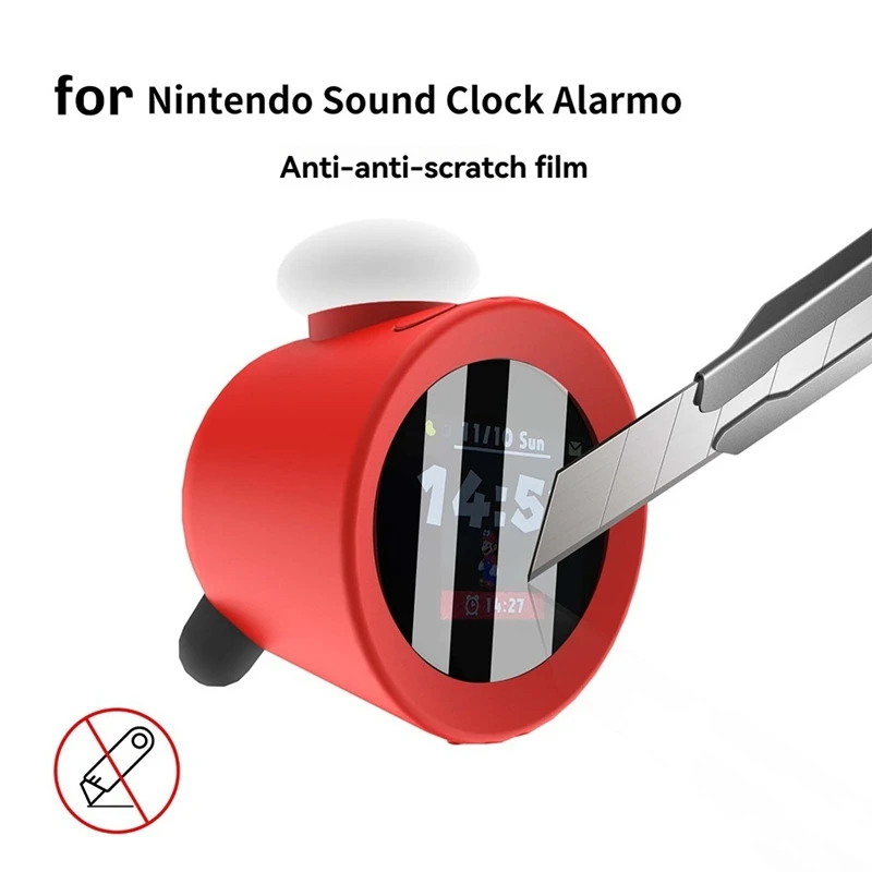 2 шт. Защитная пленка для экрана для звуковых часов Nintendo, аксессуары для будильника, защитная пленка, гибкая, против пузырьков, HD, прозрачная