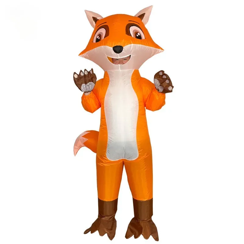 

Fox Inflatable Costume Cartoon Character Mascot Outfit for Parties Animal Performance Cross-Border Amazon Comedy Prop