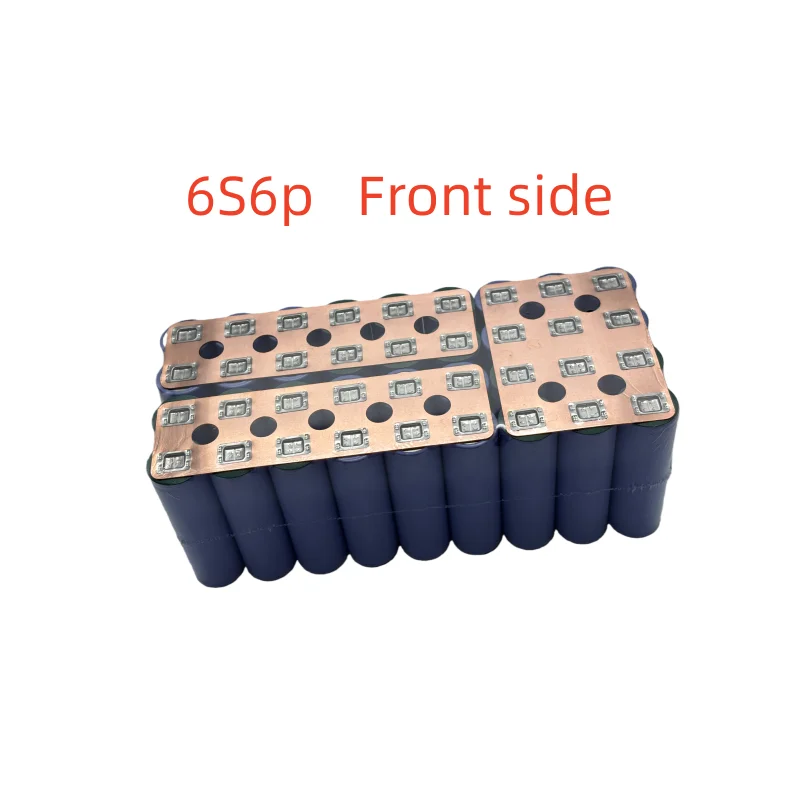 6S6P 24V Electric Scooter Copper Busbar High Current 0.3mm Thick No Spacing Battery Connector for 21.4V Devices 2 Sets
