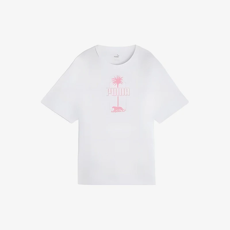 

Puma Authentic 2025 Осенняя женская свободная повседневная дышащая футболка с коротким рукавом 683005-02