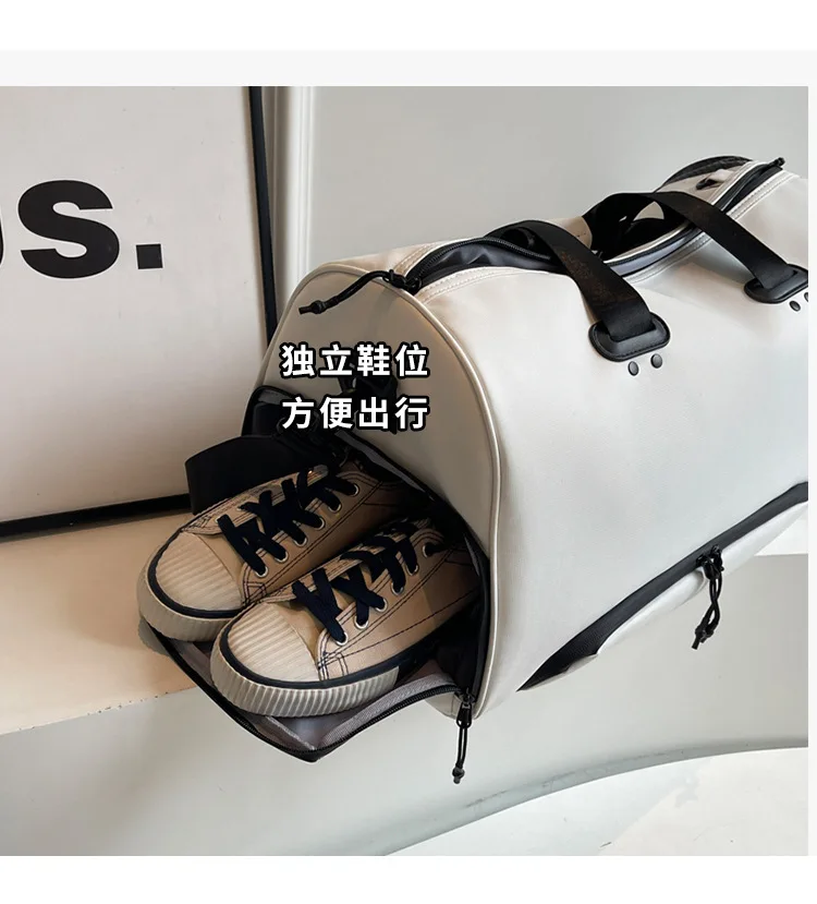 حقيبة يد رياضية متعددة الوظائف للفصل الجاف والرطب مع حزام كتف واحد لاستخدام اللياقة البدنية