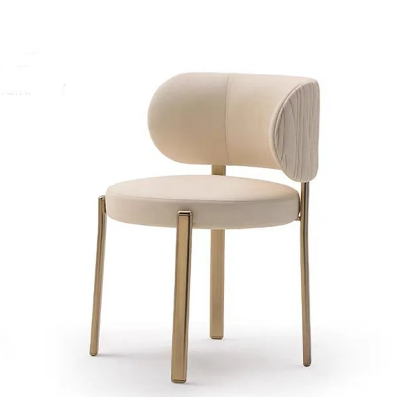 

Light luxury dining chair household small apartment simple Italian minimalist chair