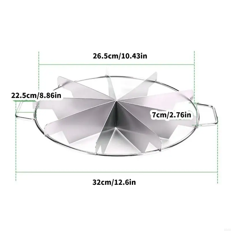 Stainless Steel Cake Divider, 7/8/9/10 Grids Option Cake Slicer, Even Portion Marker Cutter Tool for Kitchen Baking B03E