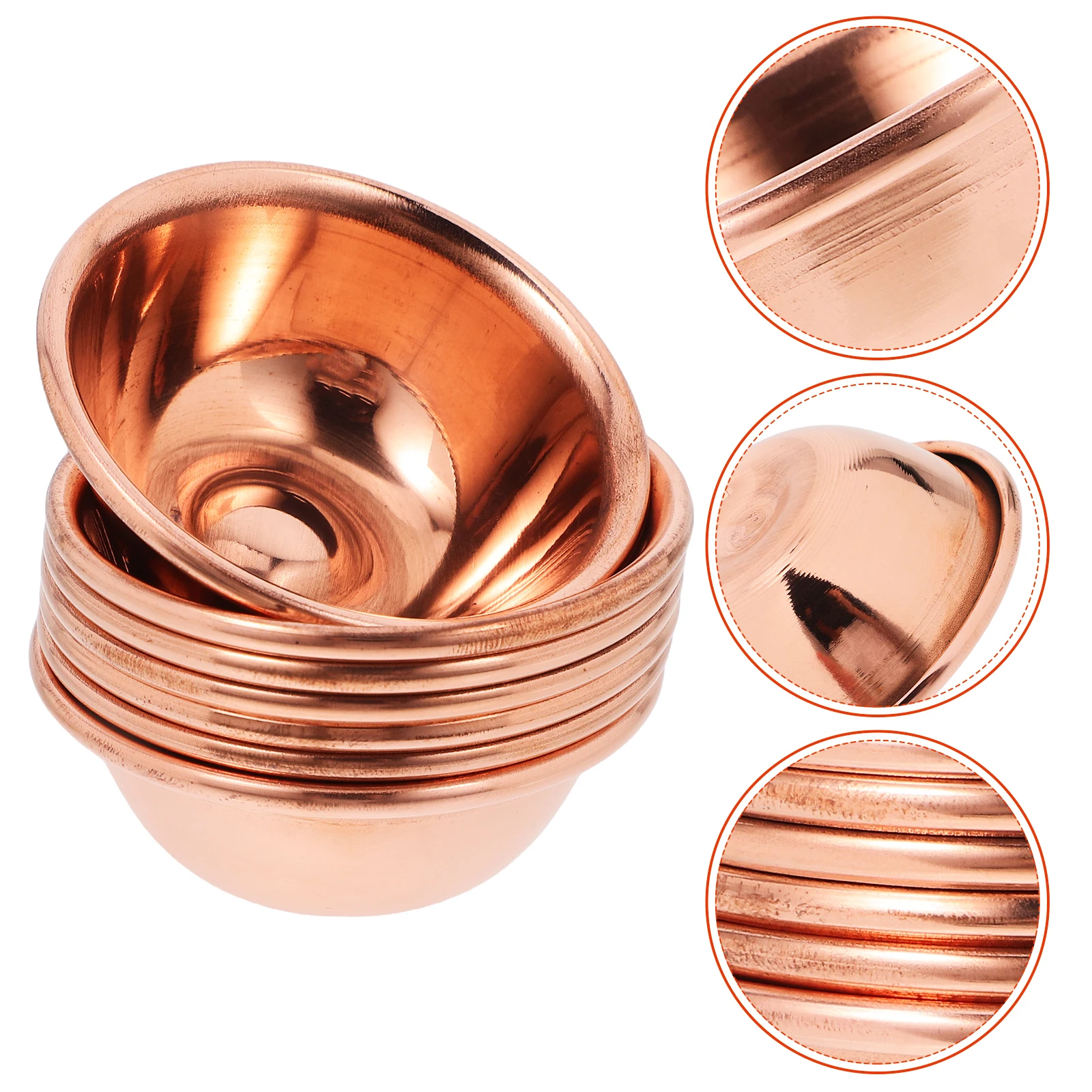 

7 Pcs Small Meditation Yoga Burning Incense Bowl Carved Hands Offering Cup Miss