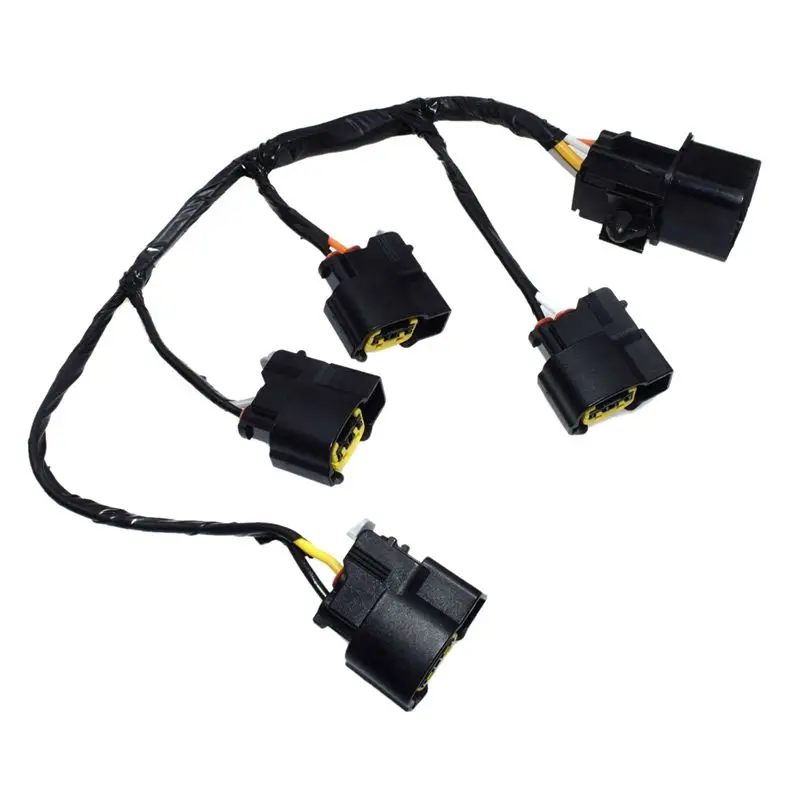 Durable 4X 27350-2B000 Ignition Coil Cable Plug Wire Harness For Kia Rio Soul Ceed Cerato Spectra Forte Rondo Elantra