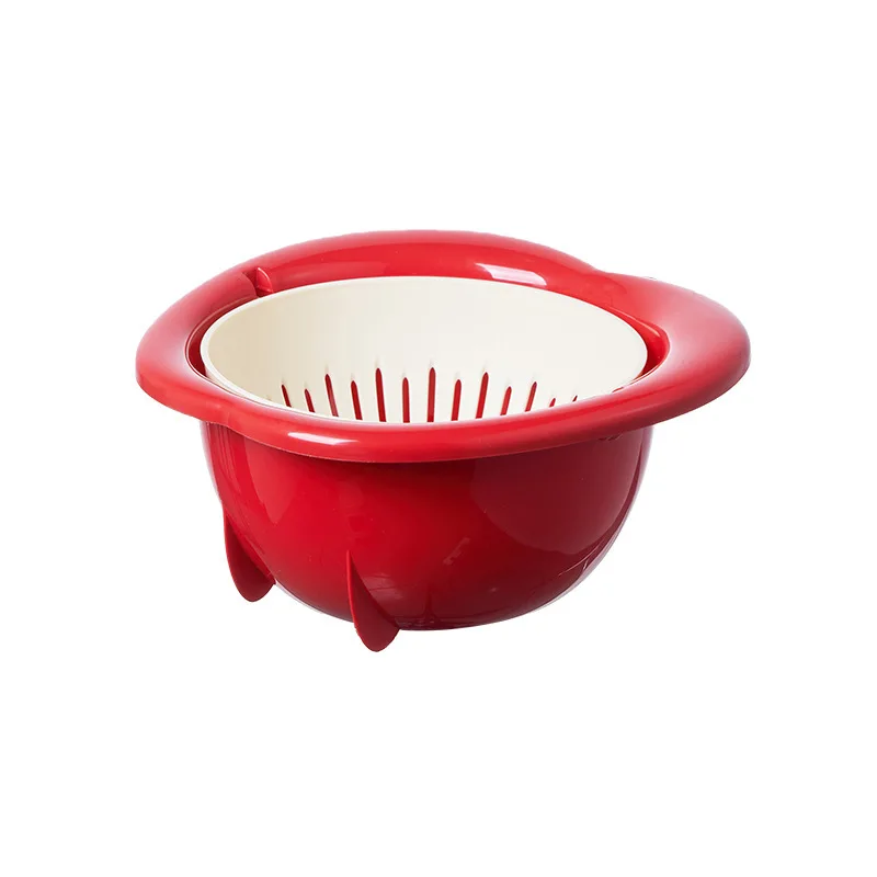 

LTT fruit shape drain basket kitchen storage artifact thickened drain fruit basin