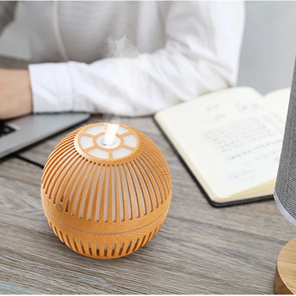 130ml Wood Grain USB Rechargeable Essential Oil Diffuser Para agrandar el miembro Men sex toys Engrosamiento permanente Lube Oil