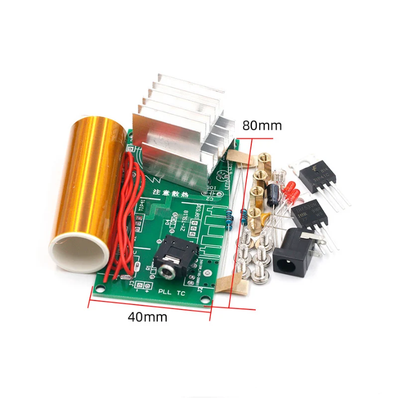 Mini Tesla Coil DIY Kit DC 15-24V 15W Tesla Music Coil Plasma Speaker Electronic Kit Arc Plasma Scientific Toy